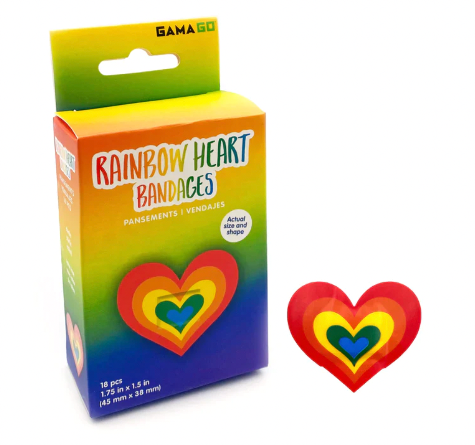 Rainbow Heart Bandages