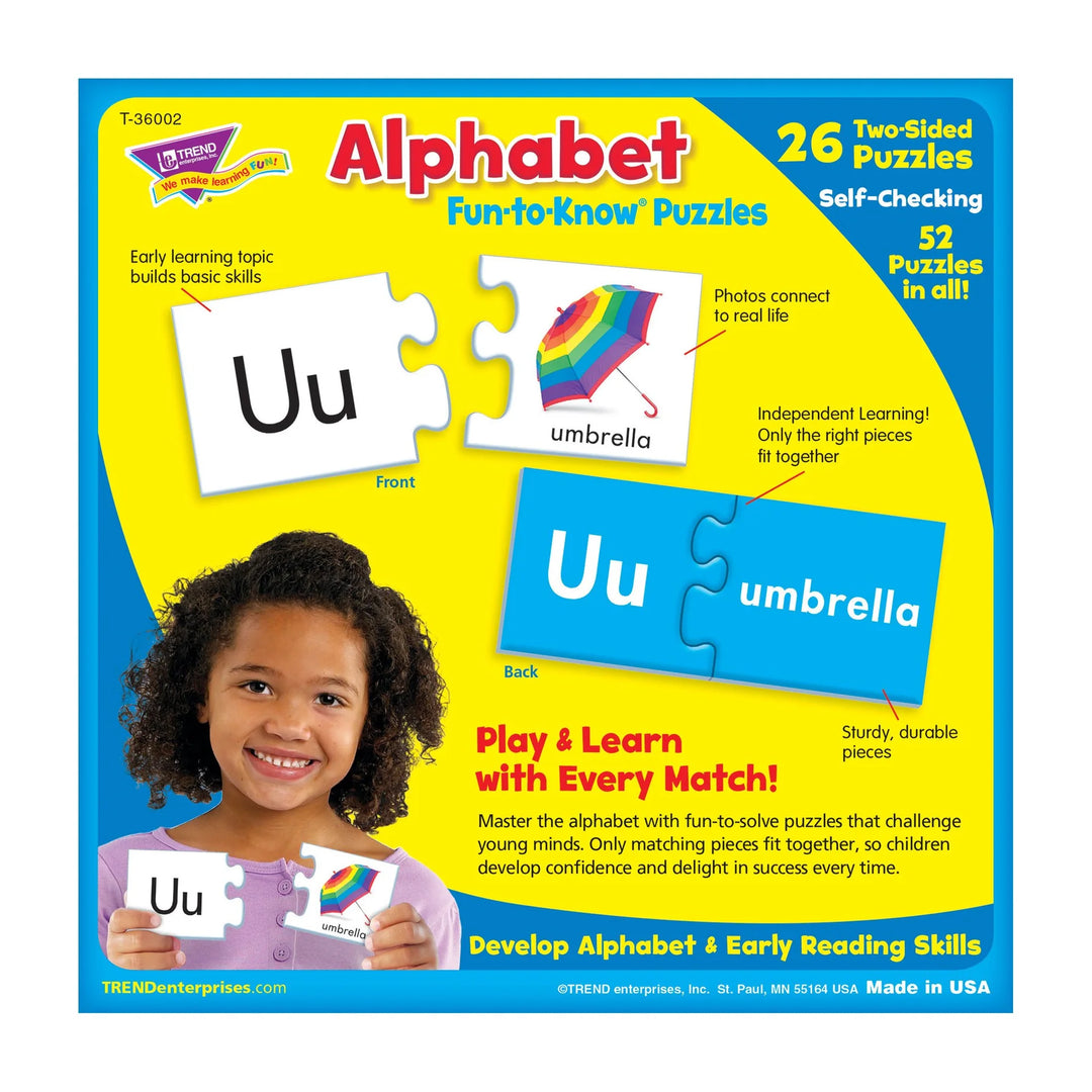 Alphabet Fun-To-Know Puzzles