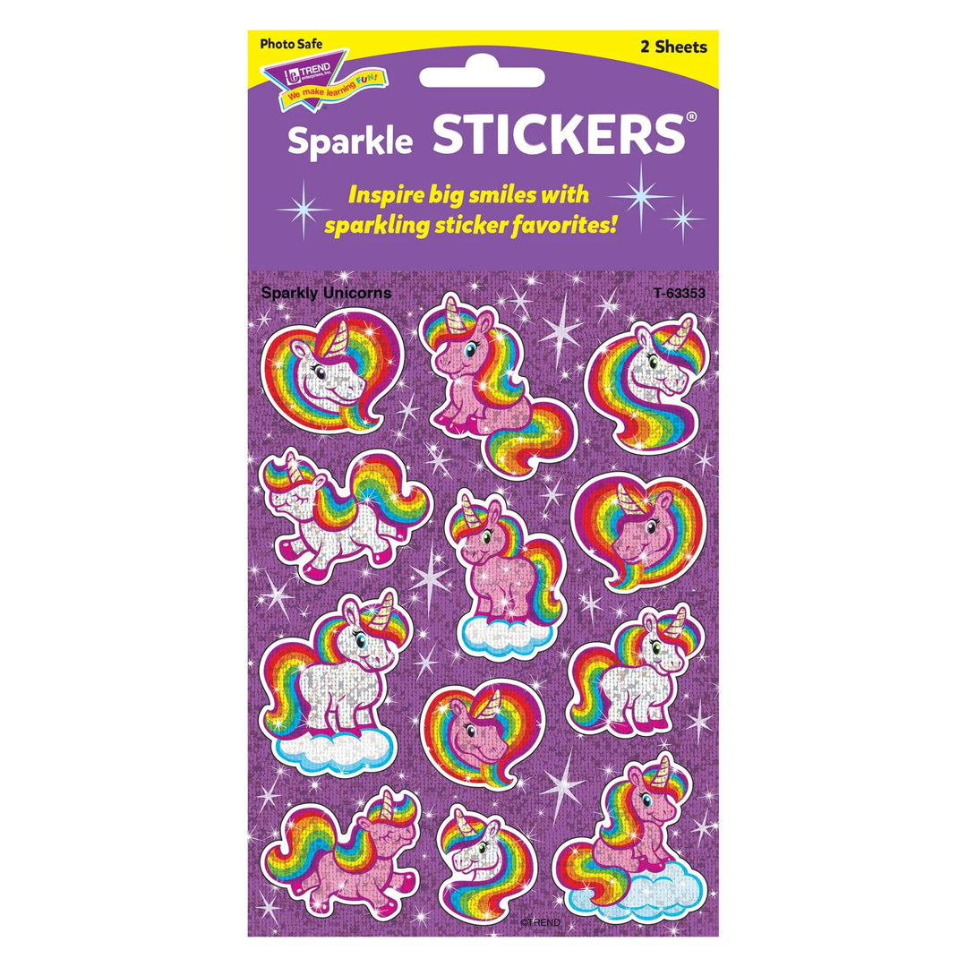 Sparkly Unicorns Stickers