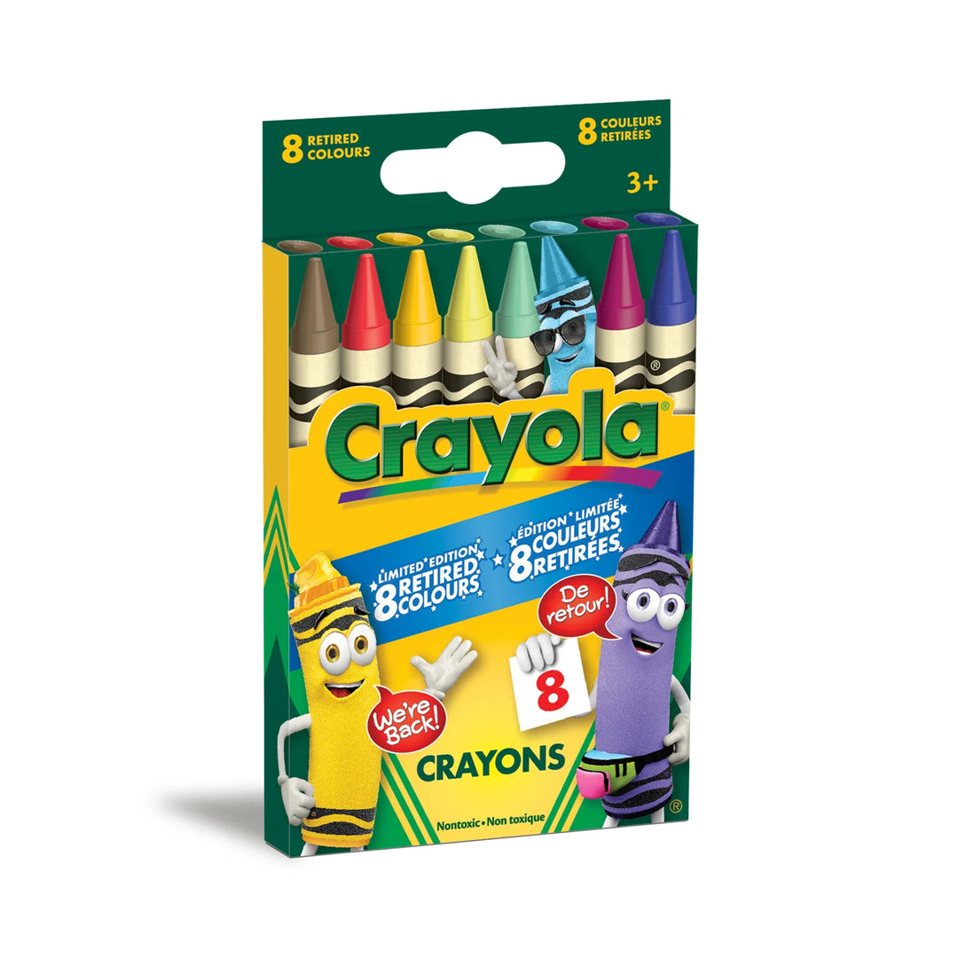 Crayola Limited Edition Crayons, 8 Retired Colours