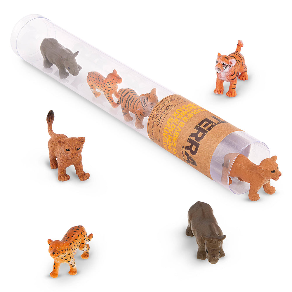 Terra - Tube 8 pieces Wild Baby Animals