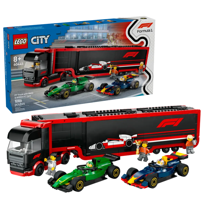 LEGO® City F1® Truck with RB20 & AMR24 F1® Cars