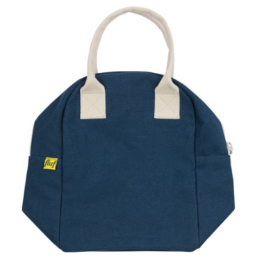 Fluf Classic Navy Zipper Lunch Bag