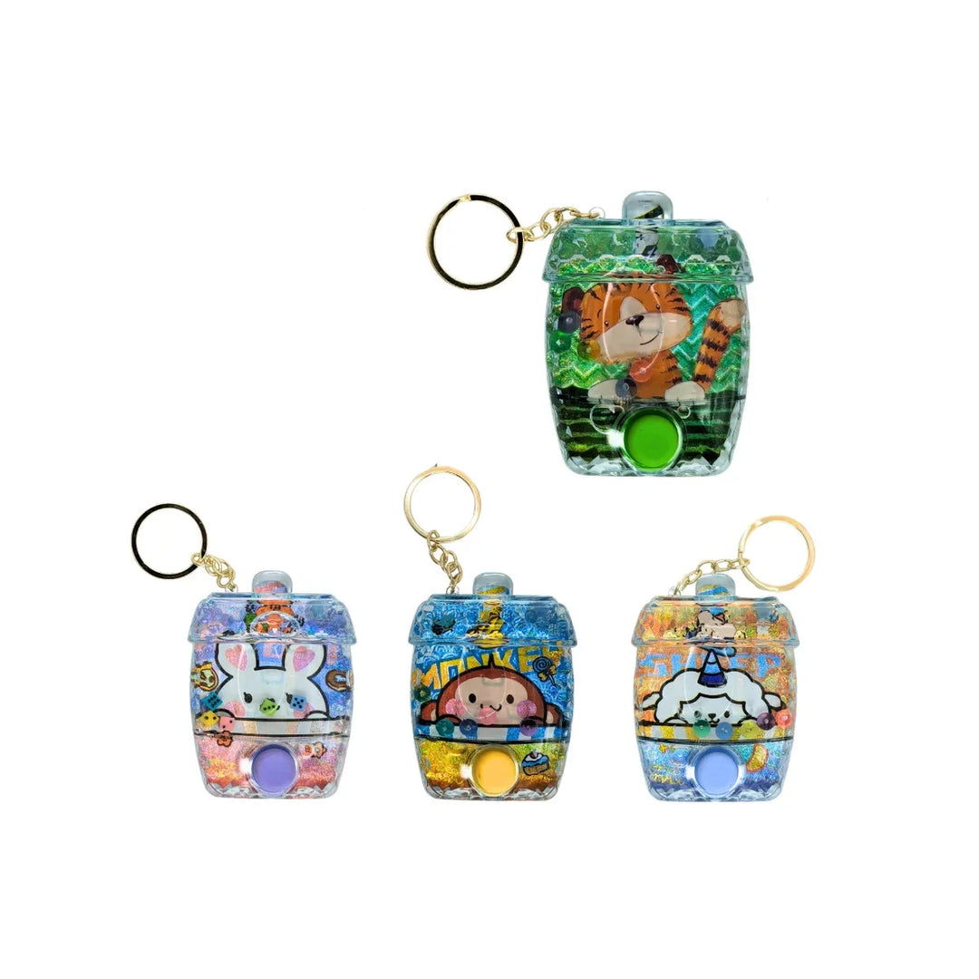 Cute Animal Water Game Keychain