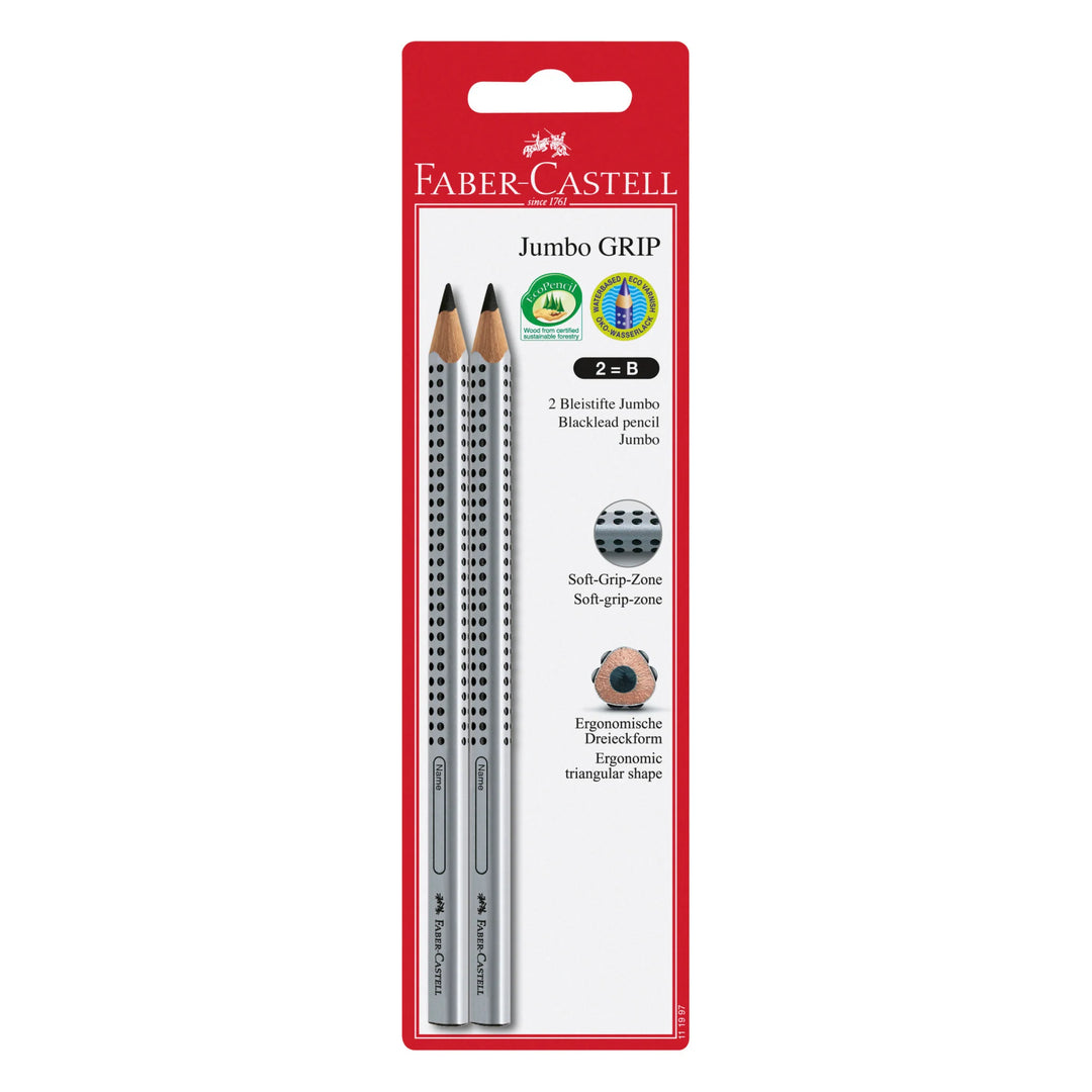 Faber-Castell 2 Jumbo Grip Graphite EcoPencils