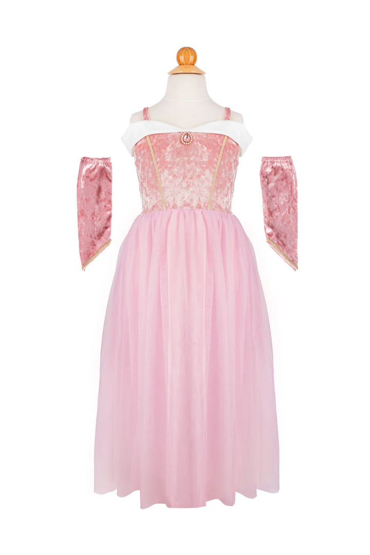 Velvety Soft Sleeping Sweetheart Princess Gown with Arm Warmers Size 3-4