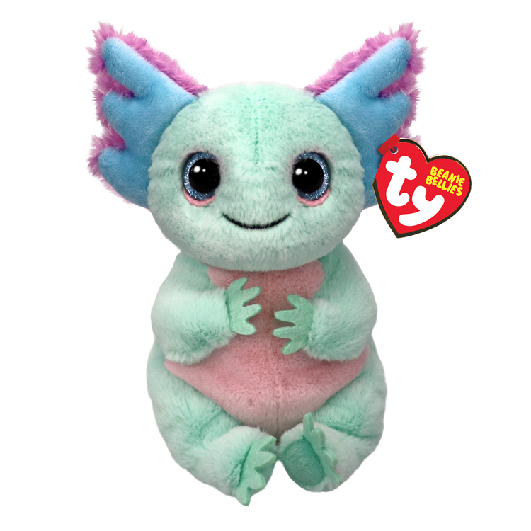 TY Beanie Bellies - Alex The Pastel Axolotl 8" Plush