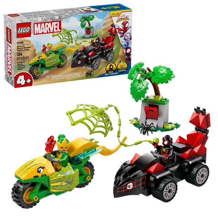 Lego® Marvel Spin and Electro Dinosaur Vehicle Chase