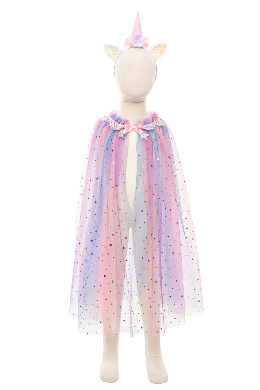 Rainbow Unicorn Cape & Headband Size 4-6