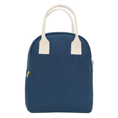 Fluf Classic Navy Zipper Lunch Bag