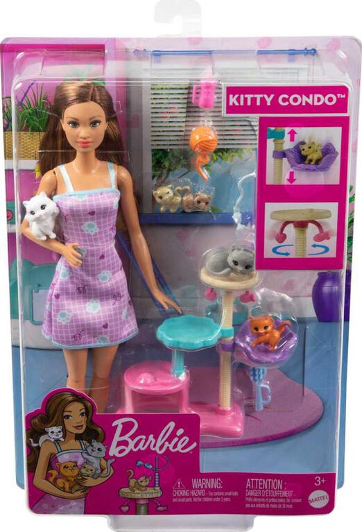 Barbie Kitty Condo Doll And Pets