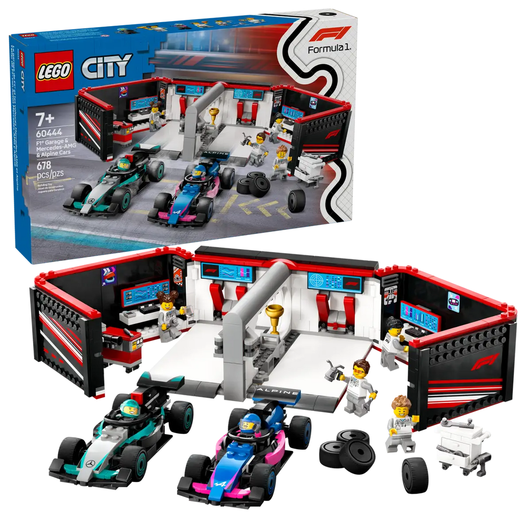 Lego® City F1® Garage & Mercedes-AMG & Alpine Cars