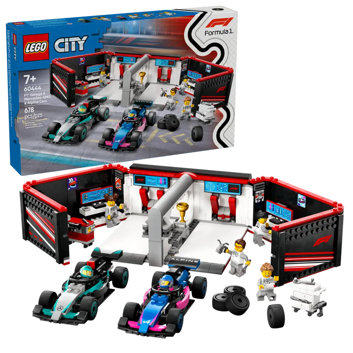 Lego® City F1® Garage & Mercedes-AMG & Alpine Cars