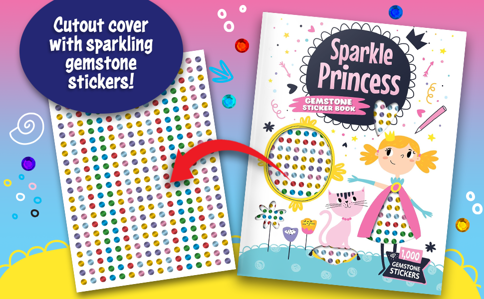 Sparkle Princess Gemstone Sticker Book