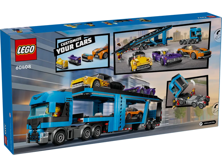 Lego® City Car Transporter Truck with Sports Cars