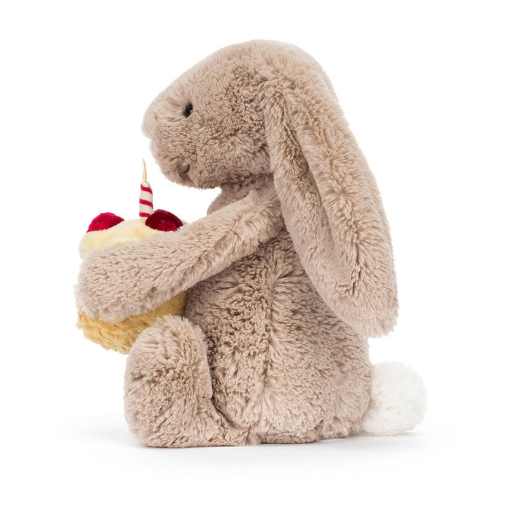 Jellycat Bashful Beige Bunny 'Birthday' LIMIT OF ONE PER CUSTOMER