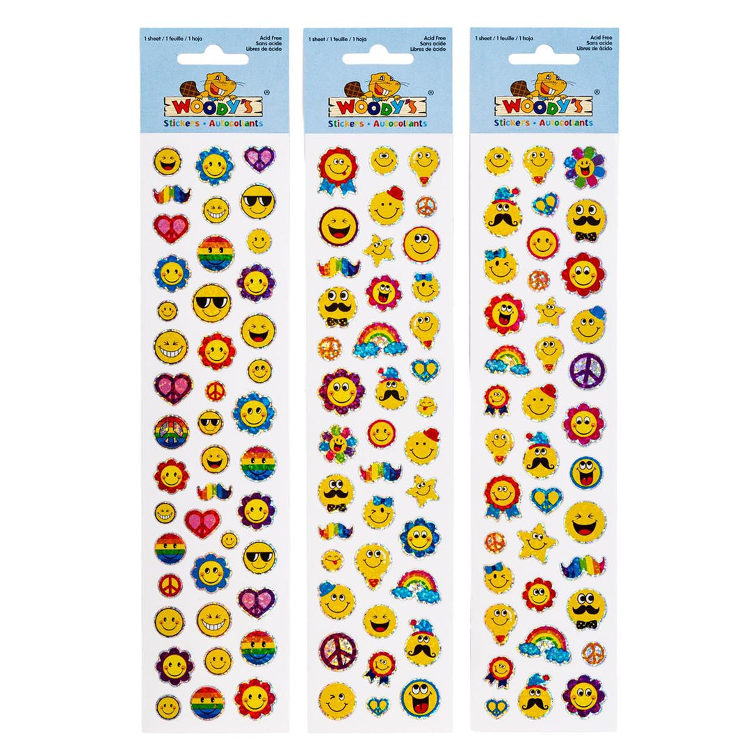 Woody's Holographic Emojis Sticker Sheet 3 Styles