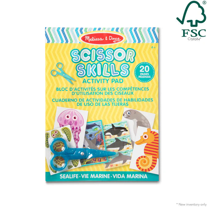 Sea Life Scissor Skills Activity Pad