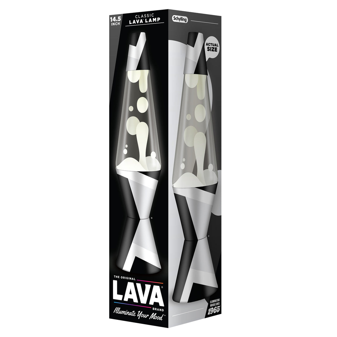 Polygonal White/Tone/Clear LAVA Lamp 14.5"