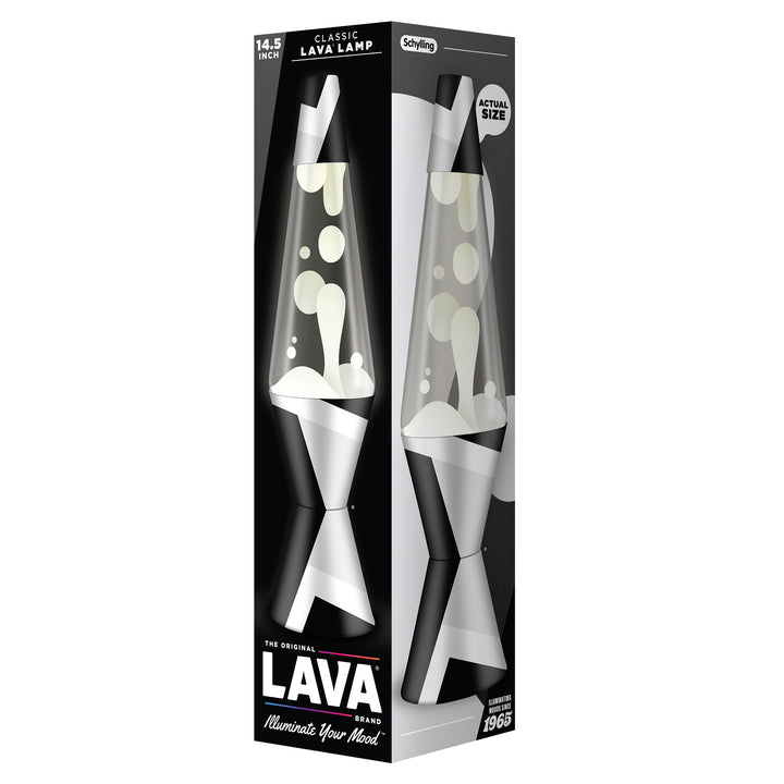 Polygonal White/Tone/Clear LAVA Lamp 14.5"