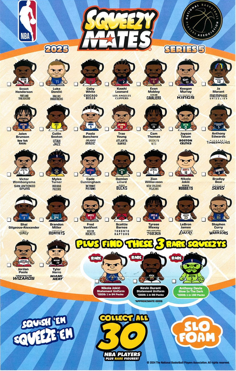 NBA SqueezyMates 2025  Blind Pack