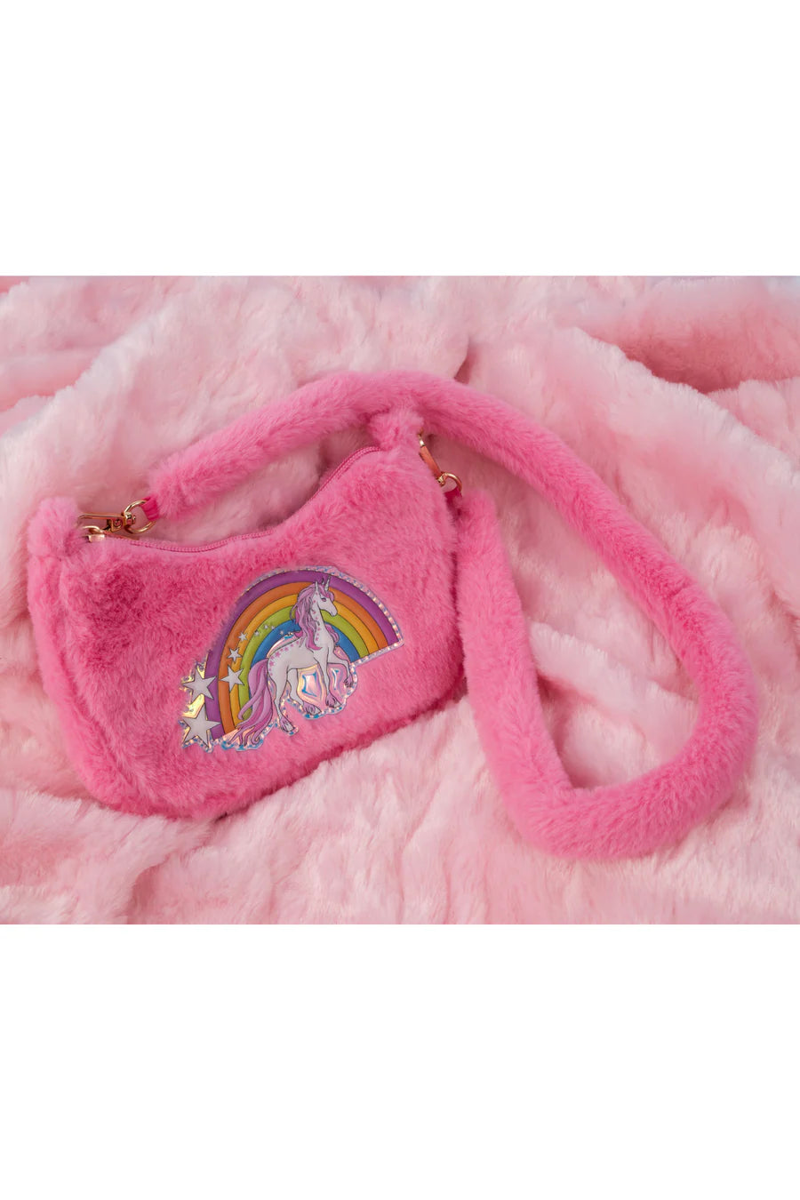 Pink Rainbow Cuddle Crossbody Purse