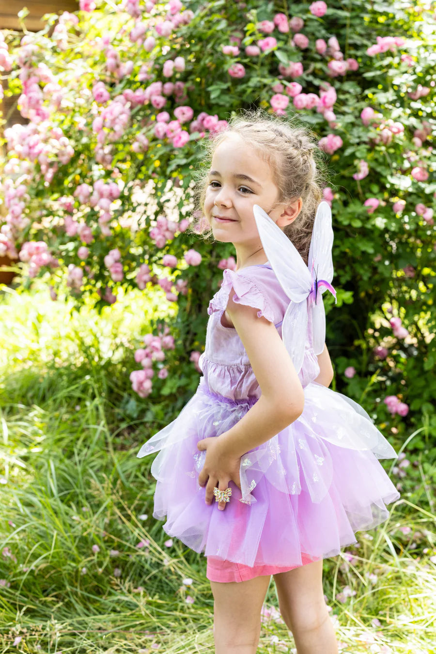 Flutter Butterfly Skirt & Wings Lilac Size 4-6