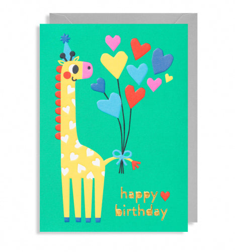 Giraffe Birthday Card