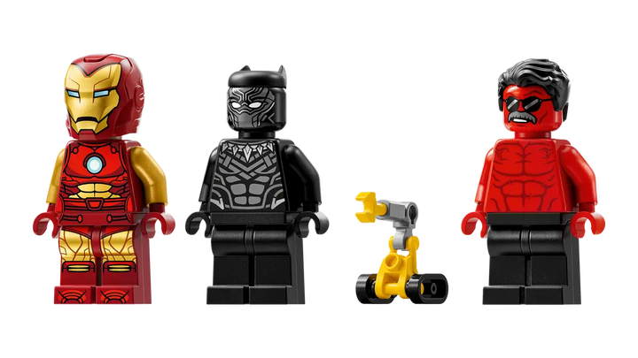 LEGO® Marvel Iron Man Car & Black Panther vs. Red Hulk