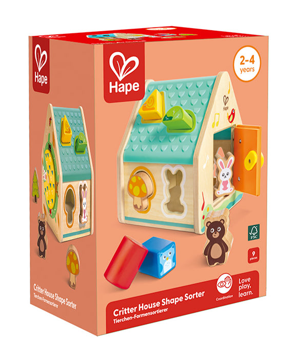 Hape Critter House Shape Sorter