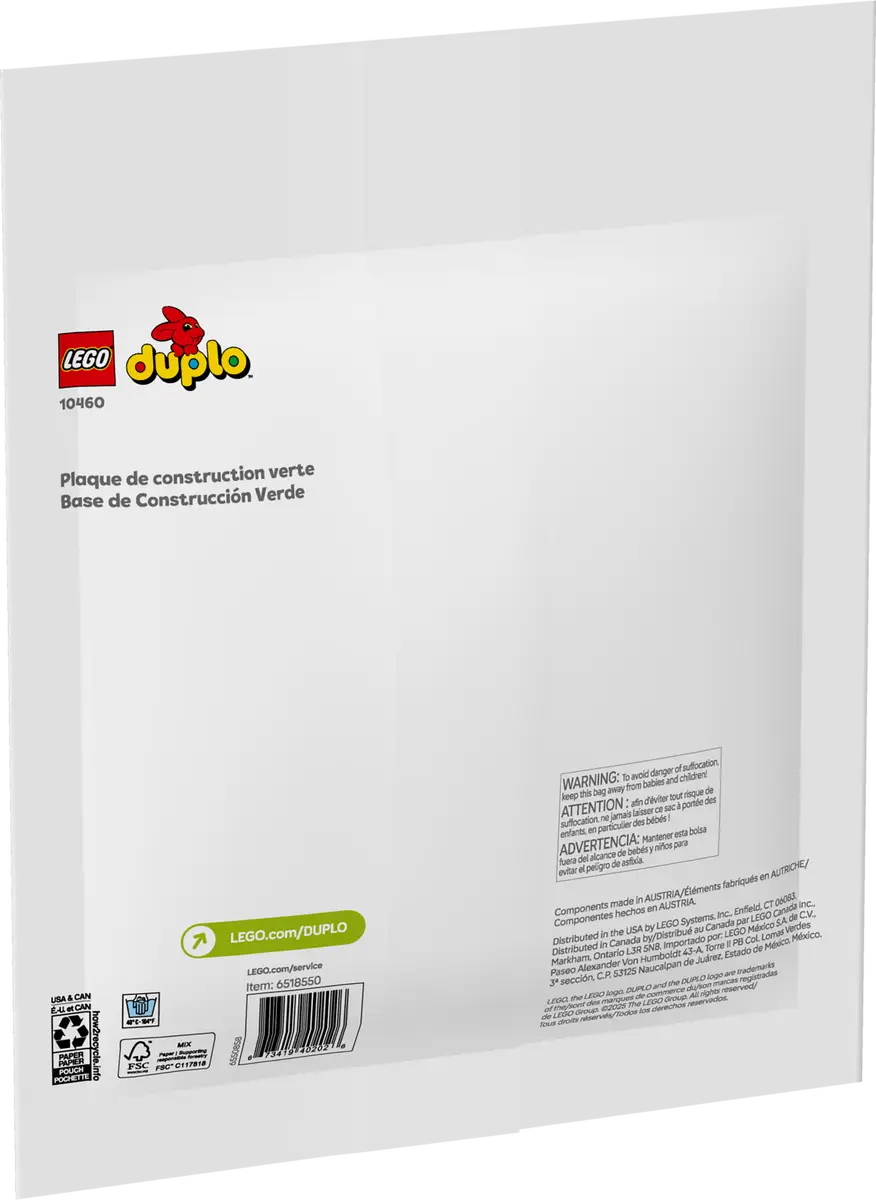 Lego® Duplo® Green Building Plate