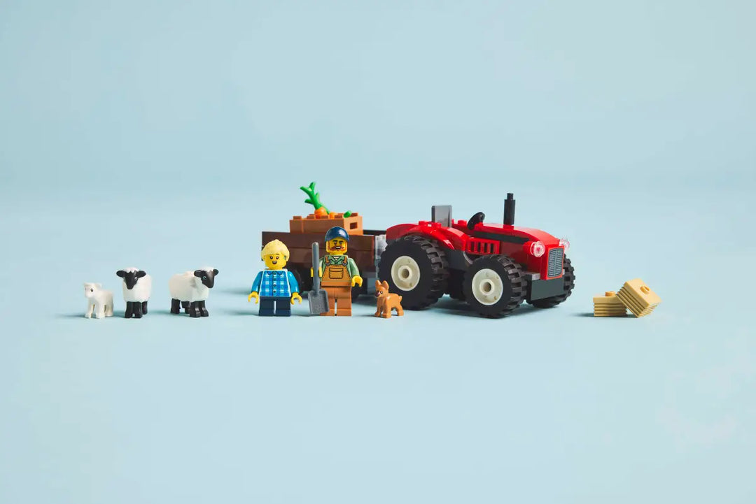 LEGO® City Red Farm Tractor with Trailer & Sheep