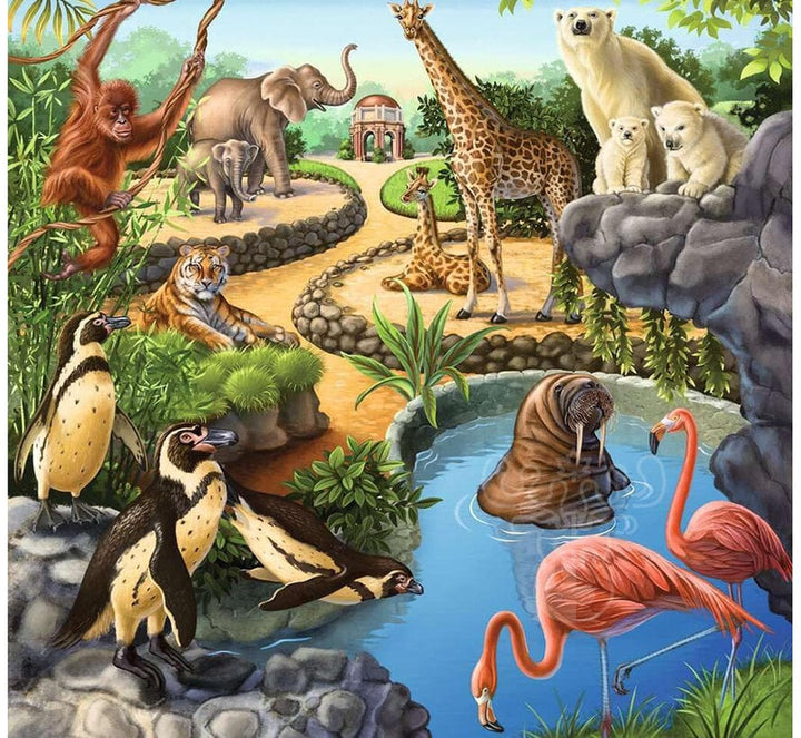 Ravensburger Forest/Zoo/Domestic Animals 3 x 49 Piece Puzzle