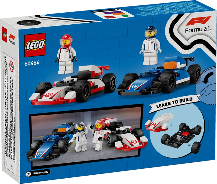 LEGO® City F1® Williams Racing & Haas F1® Race Cars