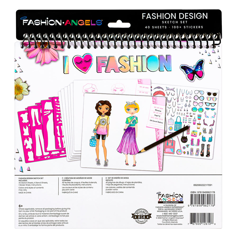 Fashion Angels- Fashion Model Creation Sketchbook - I Love Fashion