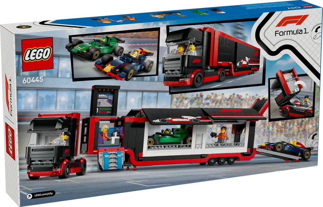 LEGO® City F1® Truck with RB20 & AMR24 F1® Cars