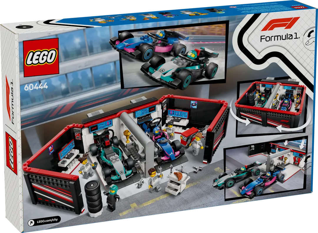 Lego® City F1® Garage & Mercedes-AMG & Alpine Cars