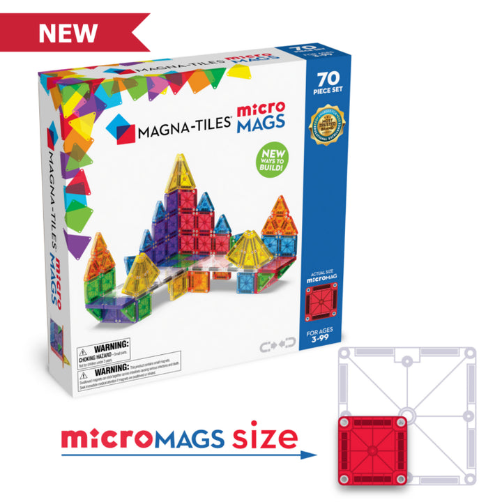 Magna-Tiles MicroMAGS 70 Piece Deluxe Set