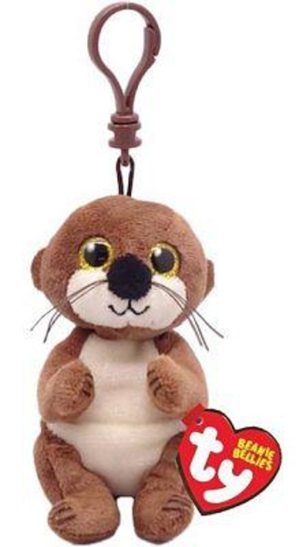 Ty Beanie Bellies Mitch the Otter 5" Plush Clip