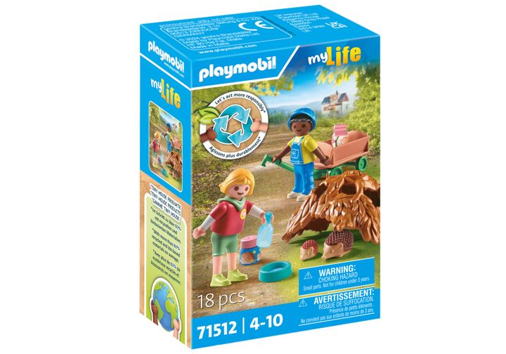 Playmobil My Life Children with Hedgehog Family