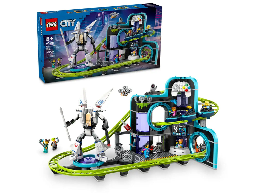 Lego City Robot World Roller Coaster Park