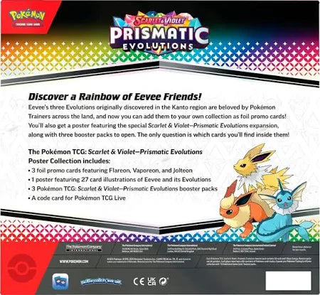 Pokemon SV08.5 Prismatic Evolutions Poster Collection