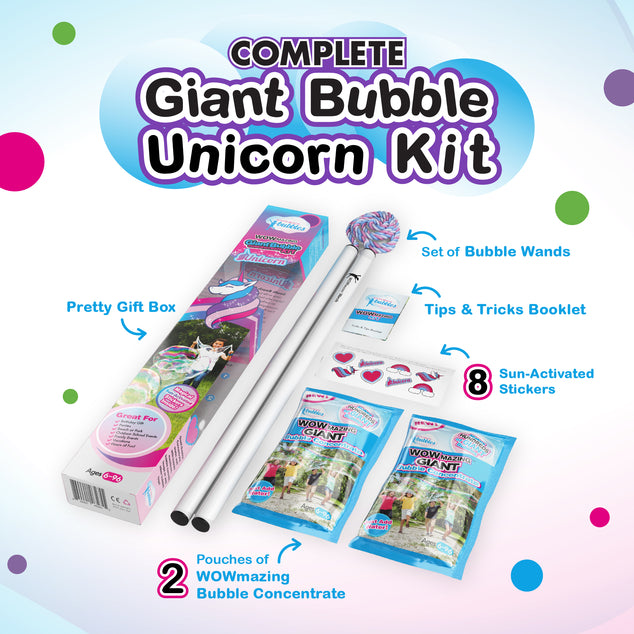 WOWmazing Unicorn Edition Giant Bubble Concentrate Kit