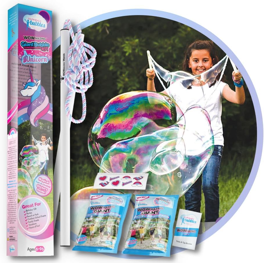 WOWmazing Unicorn Edition Giant Bubble Concentrate Kit