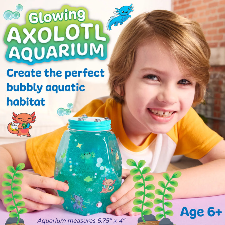 Glowing Axolotl Aquarium