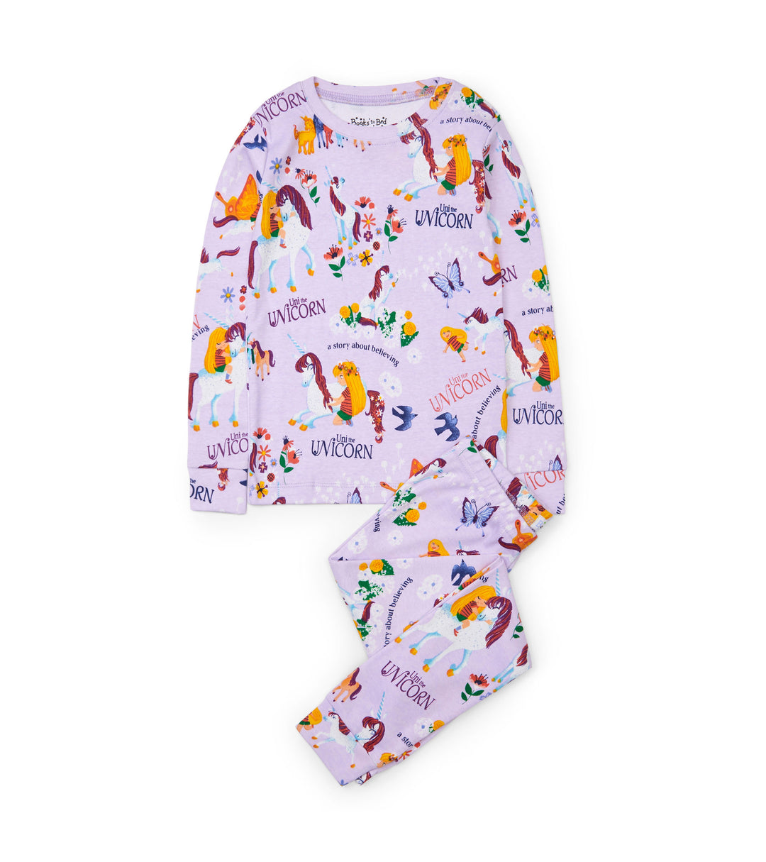 Books To Bed Uni The Unicorn Pajama Set