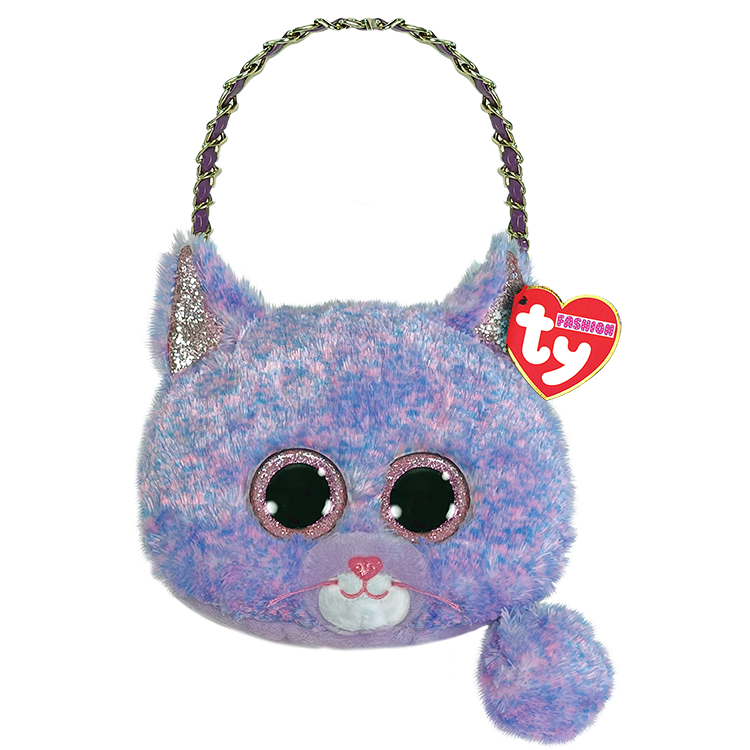 Ty Fashion Cassidy the Purple Cat Mini Purse