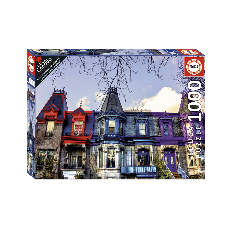 Educa Montreal Victorian Houses Jigsaw Puzzle 1000pc-FINAL SALE