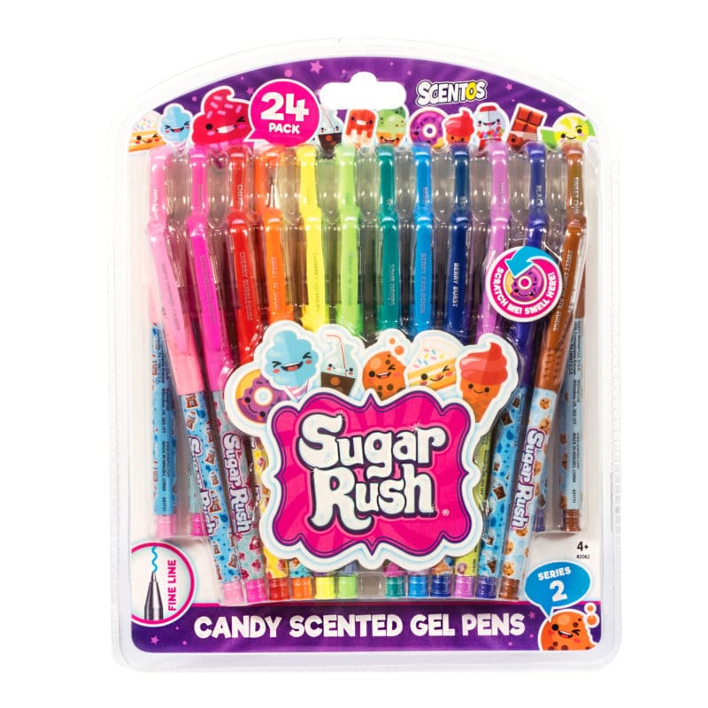 Scented Sugar Rush Gel Pens 24 Pack