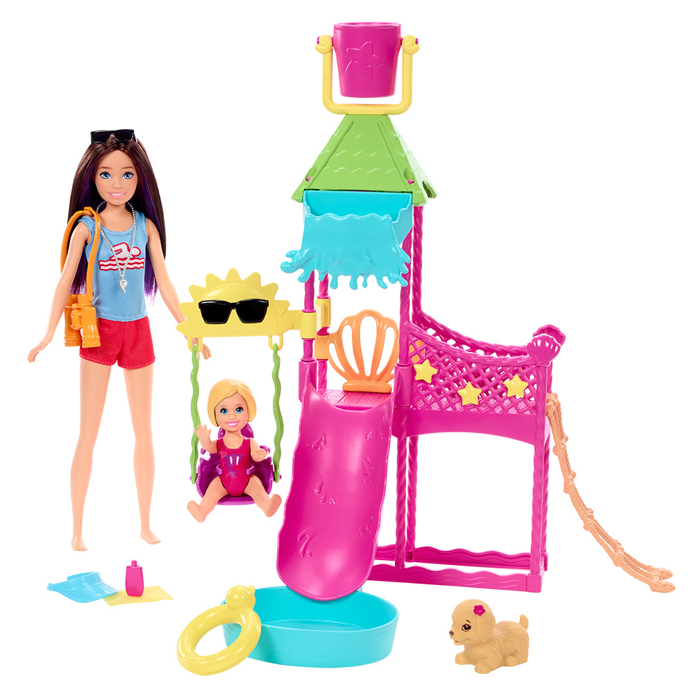 Barbie Skipper First Jobs Water Park Playset with Doll